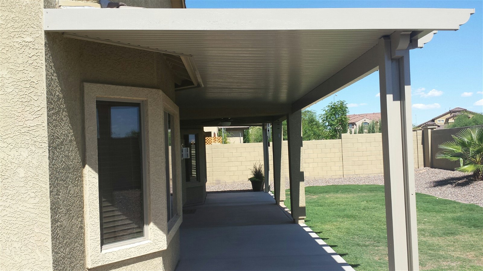 Alumawood Solid Patio Cover in Mesa, Arizona