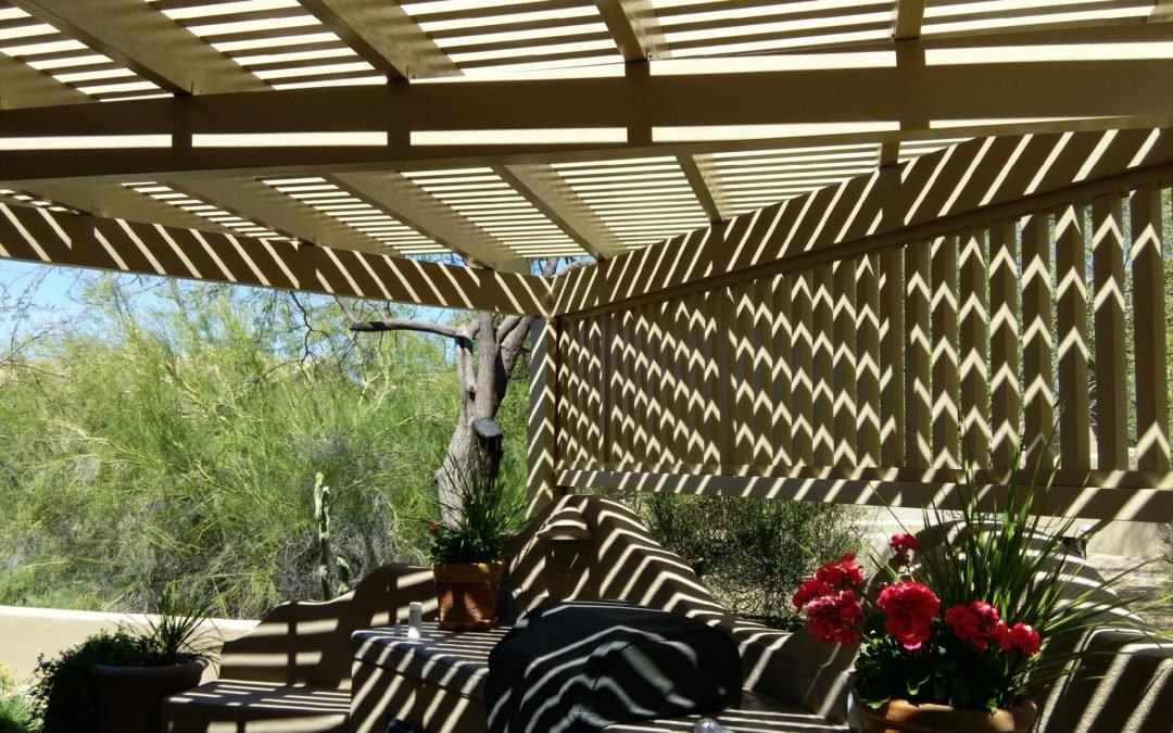 Alumawood Lattice Patio Cover Installed in Scottsdale, AZ