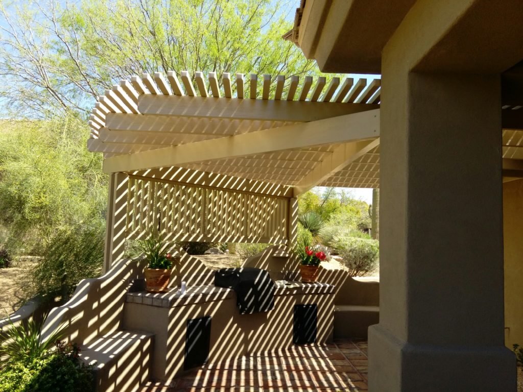Alumawood Lattice Patio Cover Installed in Scottsdale, AZ