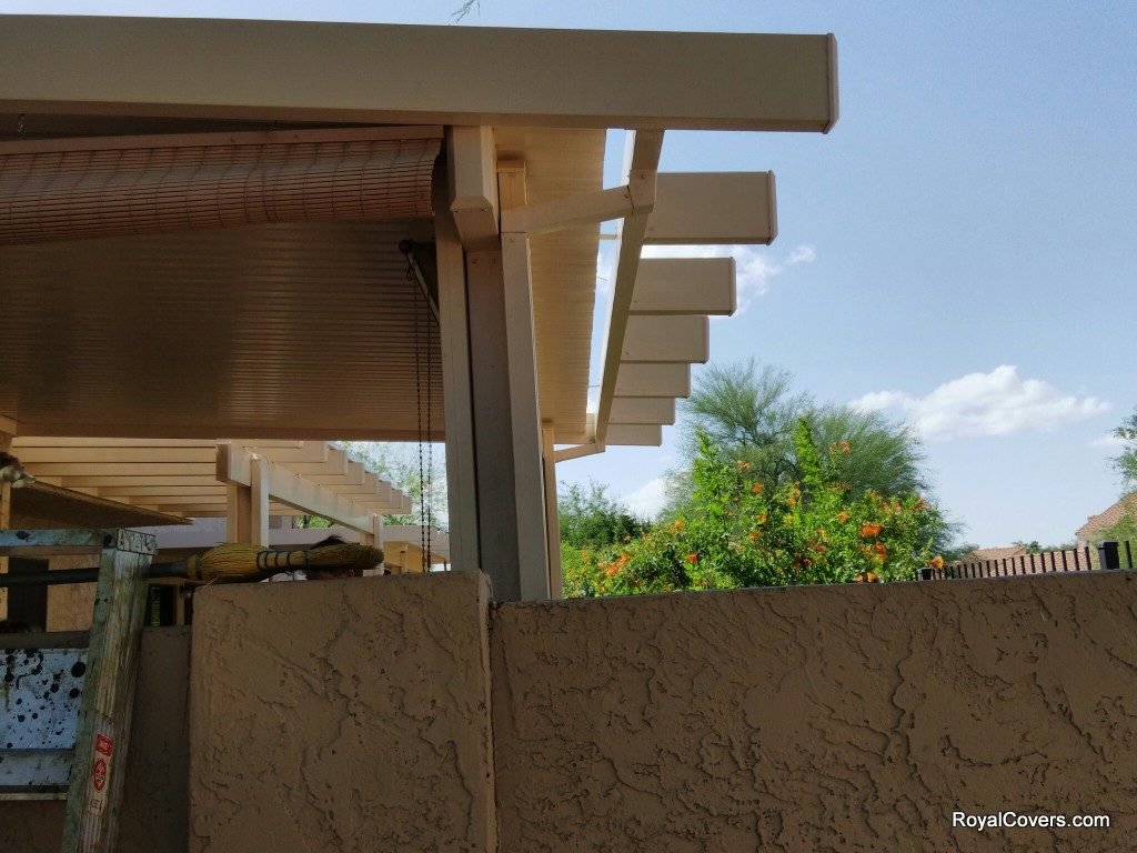 Alumawood patio covers installed by Royal Covers of Arizona in Tempe, AZ.