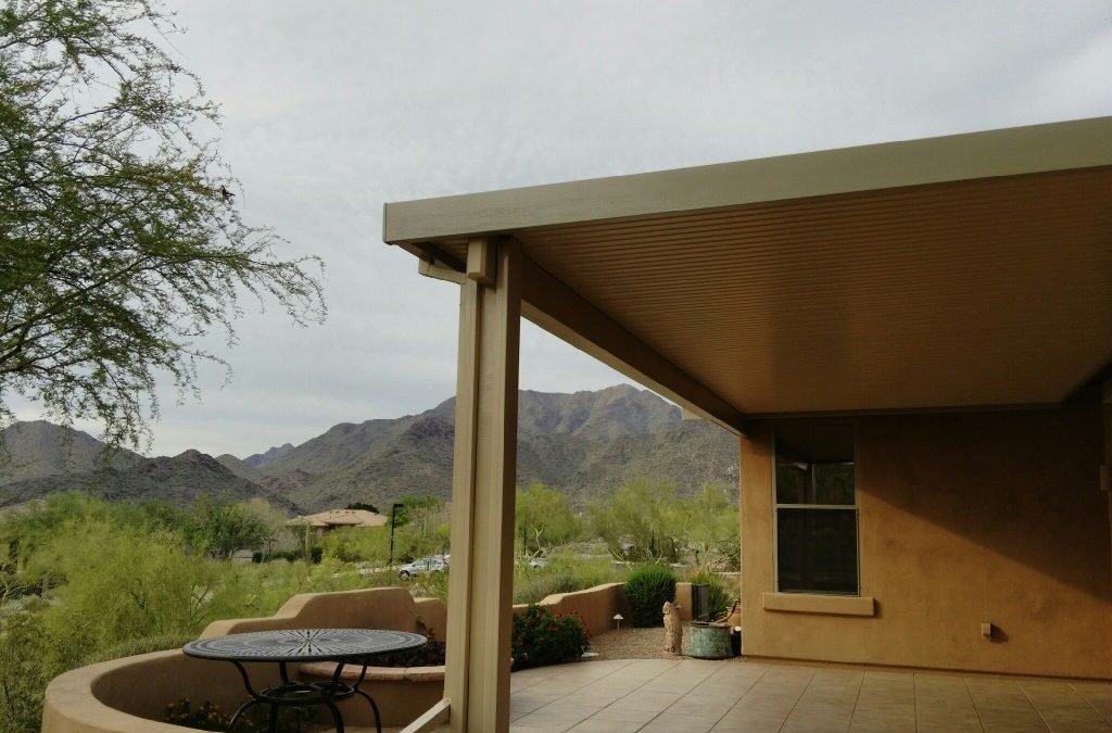 Project Pictures: 11′ x 22’6″ Solid Patio Cover – Alumawood Installer Scottsdale, AZ