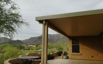 Project Pictures: 11′ x 22’6″ Solid Patio Cover – Alumawood Installer Scottsdale, AZ