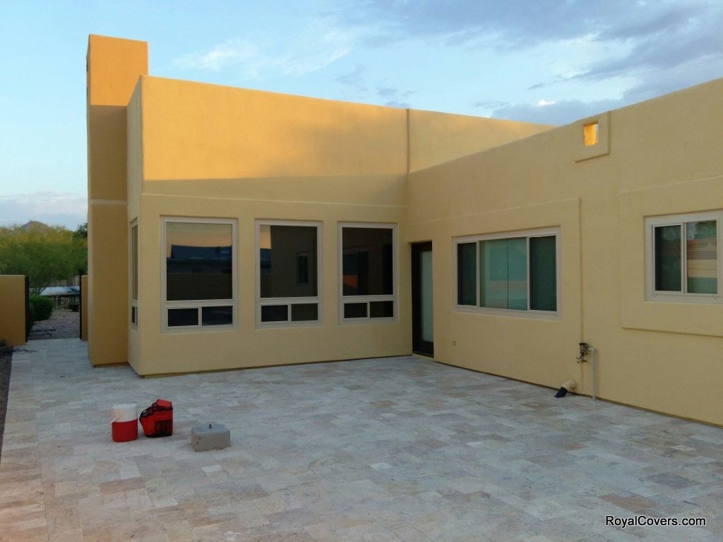 Before Picture - Alumawood patio covers built by Royal Covers of Arizona in Fountain Hills, AZ.