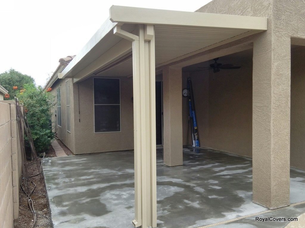 Patio covers installed by Royal Covers of Arizona in San Tan Valley, AZ.