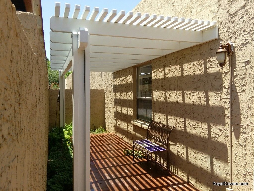 Lattice patio covers installed by Royal Covers of Arizona in Phoenix, AZ 85013.