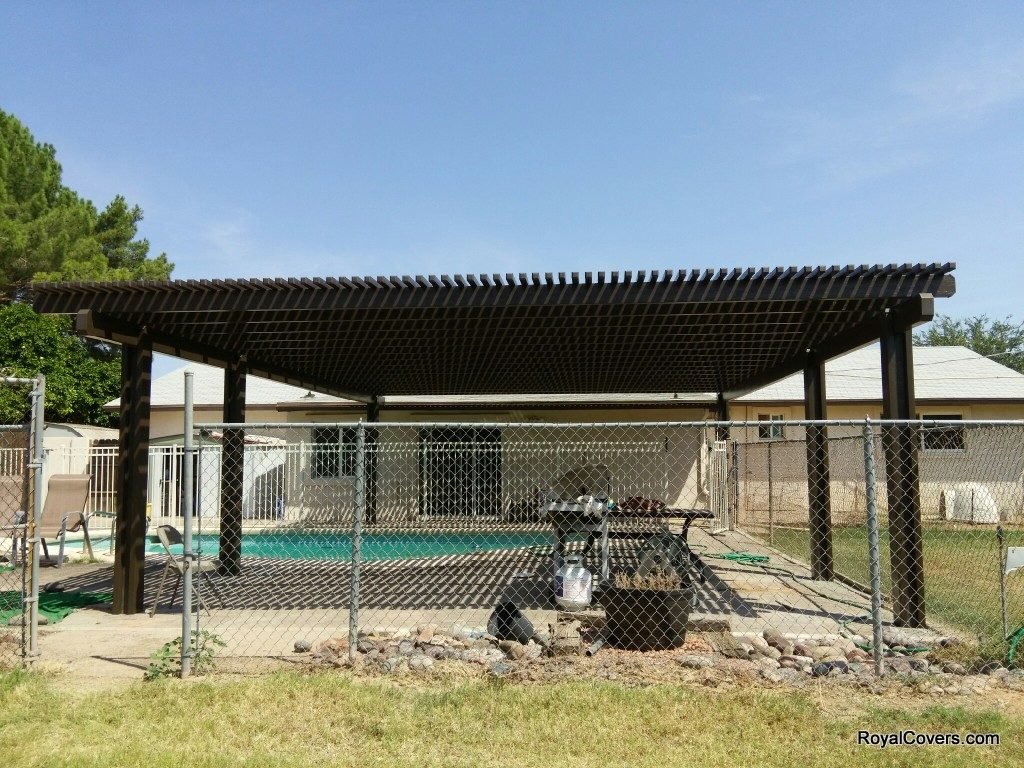 Alumawood pergola structure in Chandler, AZ 85224.