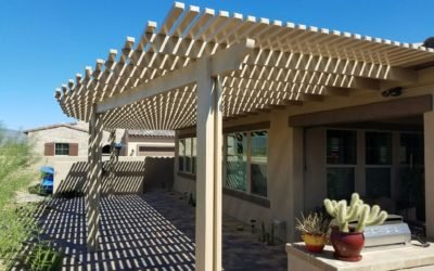 Open Lattice Alumawood Patio Cover in Carefree, AZ