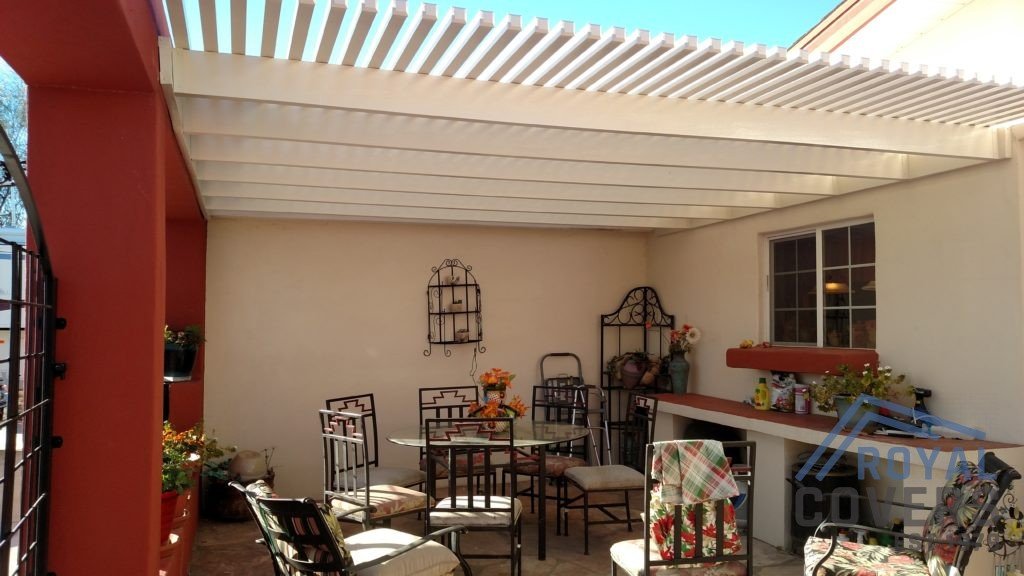 Before and After: Replace Fabric Awnings with Alumawood