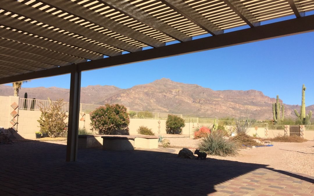 Alumawood Patio Cover with Mountain Views