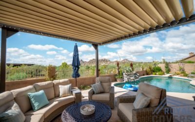 Equinox Louvered Roof with a view in Scottsdale, AZ